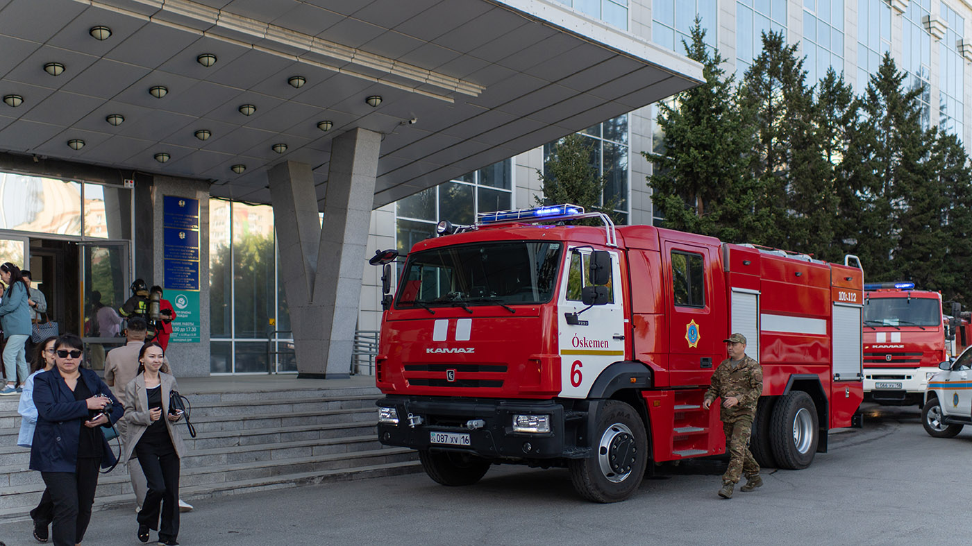 Областной акимат горел «понарошку»